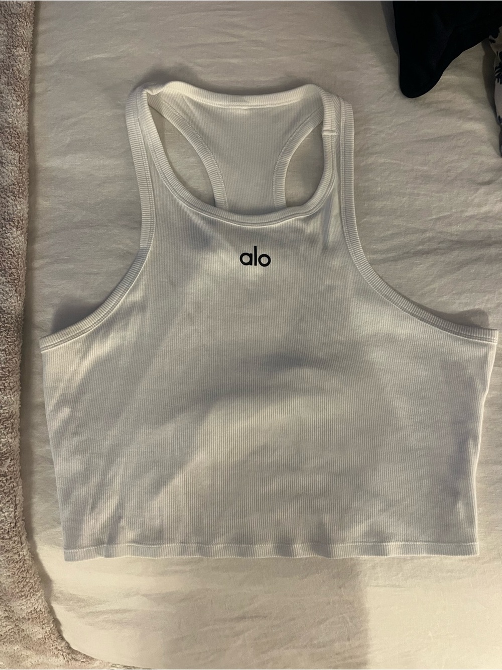 ALO Yoga White Aspire Tank